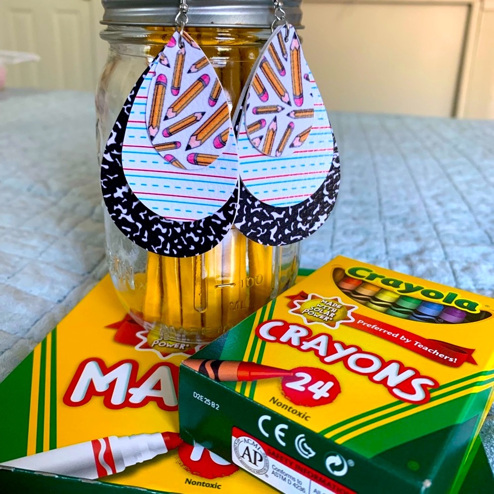 2/$20 Teacher. Back to School Earrings - Picture 3 of 6